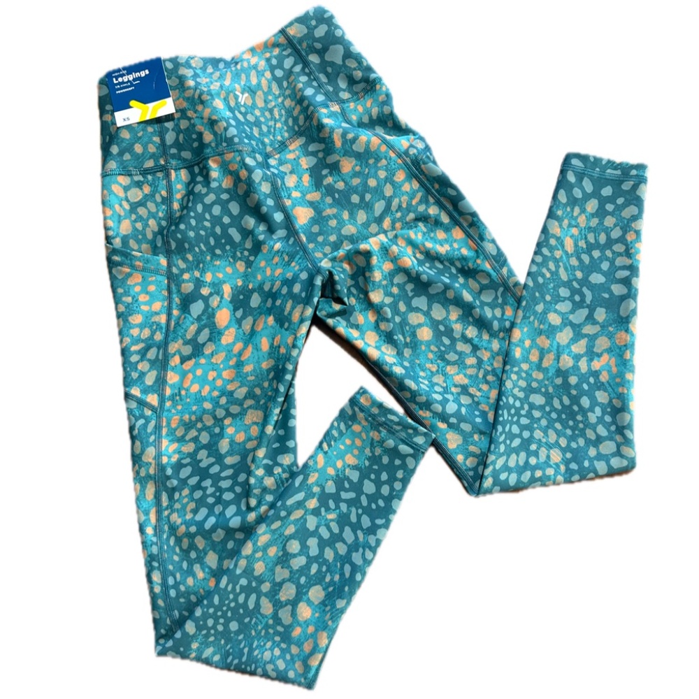 Old Navy green print girls leggings - NEW